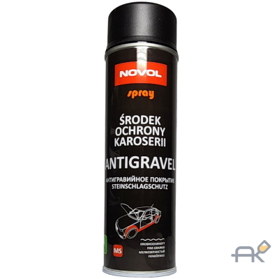 Аэрозоль NOVOL SPRAY ANTIGRAVEL MS антигравийное покрытие MS - чёрный 500 ml